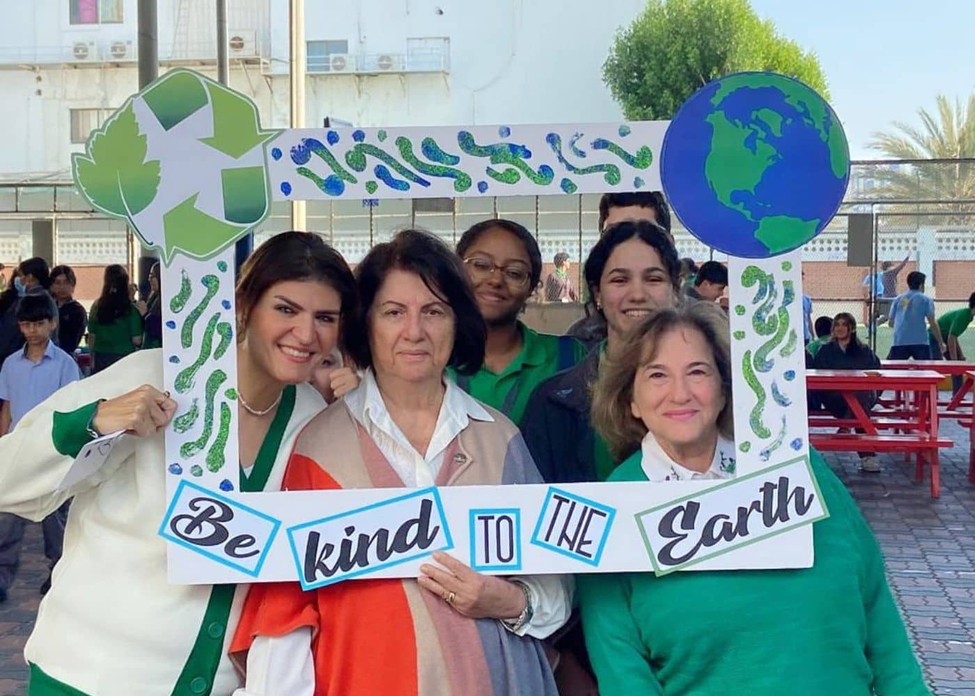 Teachers of Abu Dhabi International School at the Sustainability Week event